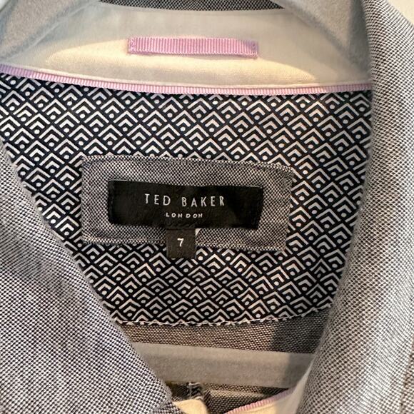 Ted Baker London Long Sleeve Collared Polo Shirt Large - Picture 4 of 6